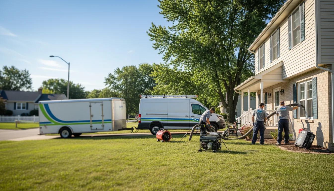 Flooded Basement Restoration And Cleanup With Repair in Saint George, KS near me